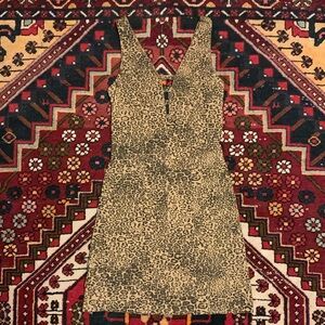 Bettie Page Leopard Dress, Medium